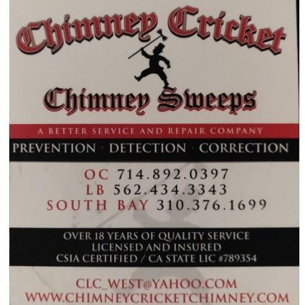 Logotyp från Chimney Cricket Chimney Sweeps
