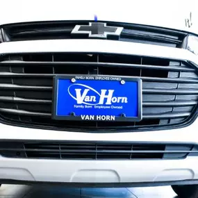 Van Horn Chevrolet of Plymouth, license plate.