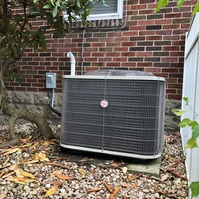 This is a Payne 16 SEER (high energy efficiency) AC unit that we recently installed.  While the higher SEER rating is more expensive, the unit has the potential to pay for itself in energy savings over time.