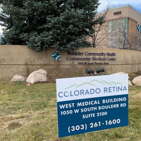 Colorado Retina NEW Lafayette Clinic, located inside West Medical Building in Lafayette, CO