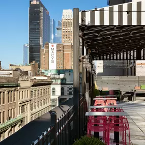 Kixby hotel Rooftop Terrace view Macys Herald Square