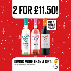 2 for £11.50 on I heart Wines