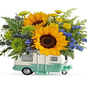 Happy Camper - Flower Arrangement and Vase