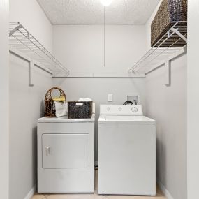 Washer and dryer inside unit