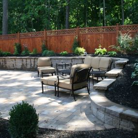 Patio Decking, Retaining Wall and Landscaping