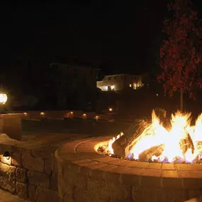 Fire pit at night