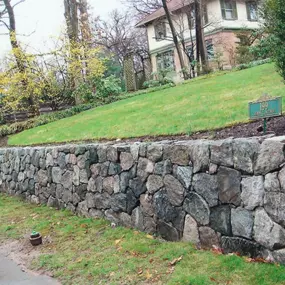 Natural Stone Retaining Wall