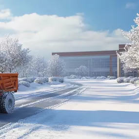 Affordable commercial snow plowing services