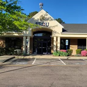 Outside view of the State Employees' Credit Union Carrboro branch