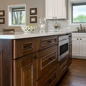 Microwave Drawer in Island