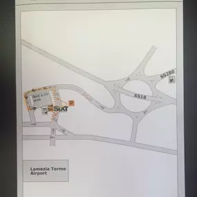Mappa Sixt Lamezia terme aeroporto