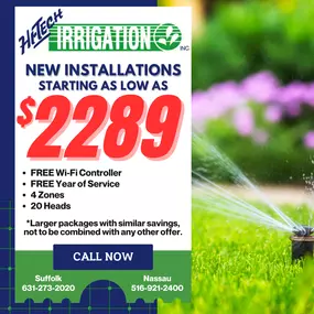 Long Island Irrigation Sprinkler Coupons Contractor