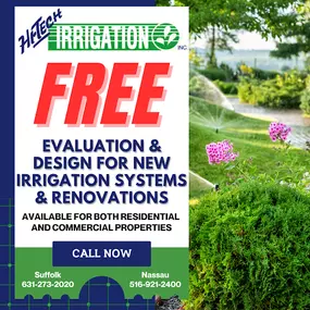 Free Evaluation and Design for a new Irrigation System & Renovation!