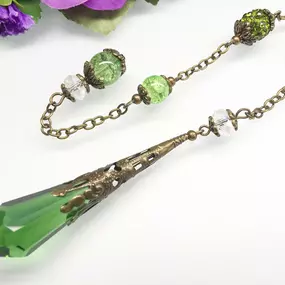 Pendulums are a tool of divination used for spiritual guidance, making decisions,  answering questions, and cleansing negative energy.  Ask your questions and let the pendulum divine your answers.