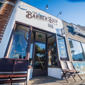 The Barber Den LA Outside