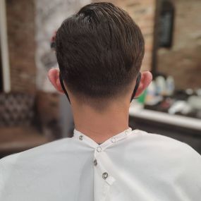 Back View of Low Bald Fade Haircut