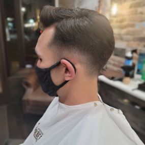 Side View of Los Bald Fade Haircut