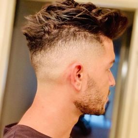 Zero Fade with Length on Top Back View