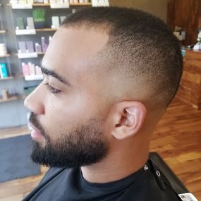 Mid-Bald Fade Side View