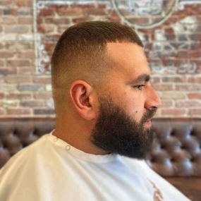 High Skin Fade Haircut and Beard Trim