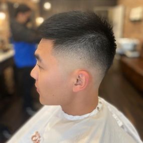 Mid Skin Fade Haircut with Drop Fade