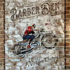 Barber shop ghost sign