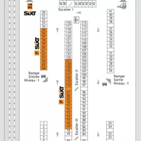 SIXT toulon gare map retour