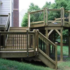 Multi Level Wood Deck