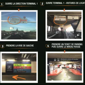 Acces parking Sixt Roissy Terminal 1