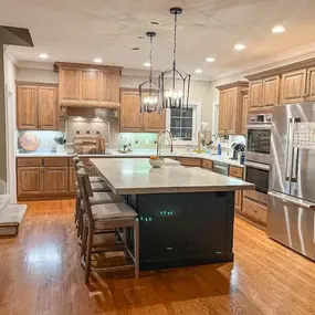 Elevate your kitchen with a Taj Mahal island, complemented by a white quartz perimeter. This luxurious combo blends timeless elegance and modern functionality, perfect for gourmet cooking and stylish entertaining. Transform your space with unmatched beauty and durability today with David Stone LLC. We now offer cabinets as well.