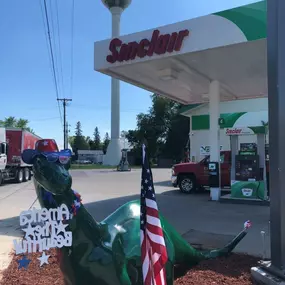 Grey Eagle Gas & Grocery Dino the Dinosaur