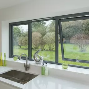 Awning windows over kitchen sink