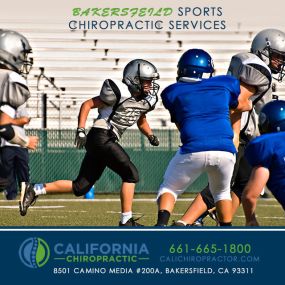We help sports injuries. Bakersfield sports chiropractor, California Chiropractic. Call to schedule: 661-665-1800.