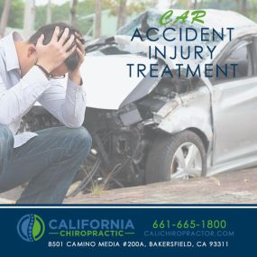 We help car accident injuries. Bakersfield chiropractor, California Chiropractic. Call to schedule: 661-665-1800.