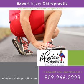 Injury chiropractic care Lexington KY. A. Bastecki Chiropractic & Wellness Center offers chiropractic care in Lexington. Call for your appointment: 859-266-2223 -OR- https://www.abasteckichiropractic.com/