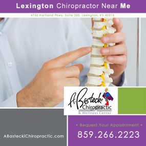 Chiropractor near me Lexington KY. A. Bastecki Chiropractic & Wellness Center offers chiropractic care in Lexington. Call for your appointment: 859-266-2223 -OR- https://www.abasteckichiropractic.com/
