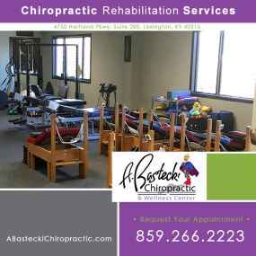 Chiropractic rehabilitation Lexington KY. A. Bastecki Chiropractic & Wellness Center offers chiropractic care in Lexington. Call for your appointment: 859-266-2223 -OR- https://www.abasteckichiropractic.com/