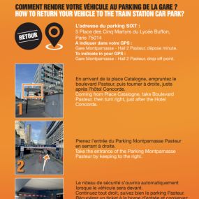 SIXT Montparnasse retour parking Pasteur