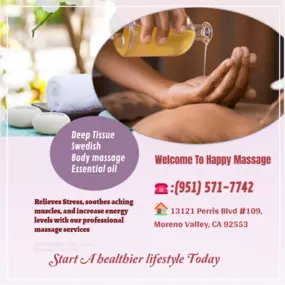 Massage is becoming more popular as people now understand the 
benefits of a regular massage session to their health and well-being.