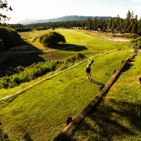 Swing at altitude and enjoy the greens at Bear Mountain Golf Course.