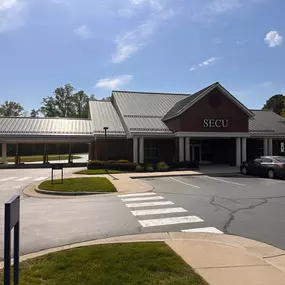 Outside view of the State Employees' Credit Union Greensboro-Holden road branch