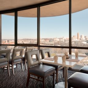 Eighteen is a revolving restaurant offering unique views of Cincinnati and Covington.