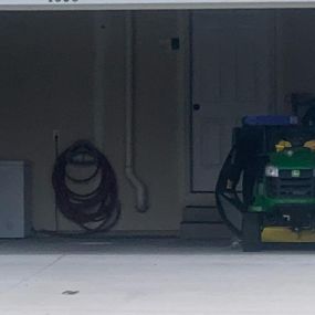 Radon system in a garage