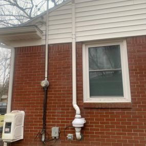 Radon system on a house