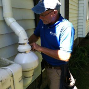 Installing a the fan for a new radon system