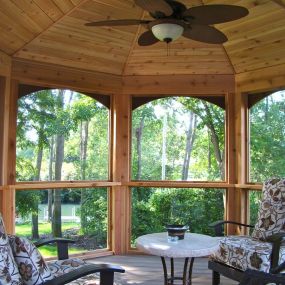 Interior of a luxurious gazebo