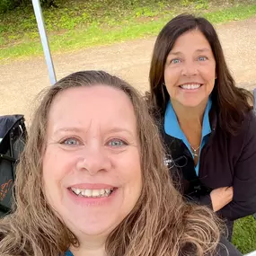 Stacy & Tracy supporting the women at the 2024 Sole Sisters run in Wilsonville