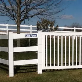 Vinyl Paddock Fence