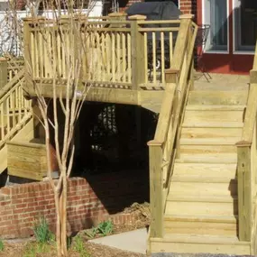 Raised Wood Deck