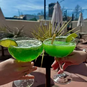 Happy St. Paddy’s Day!  Green Margaritas are still pouring at The Rio, so consider this your lucky charm. Grab a glass and celebrate!